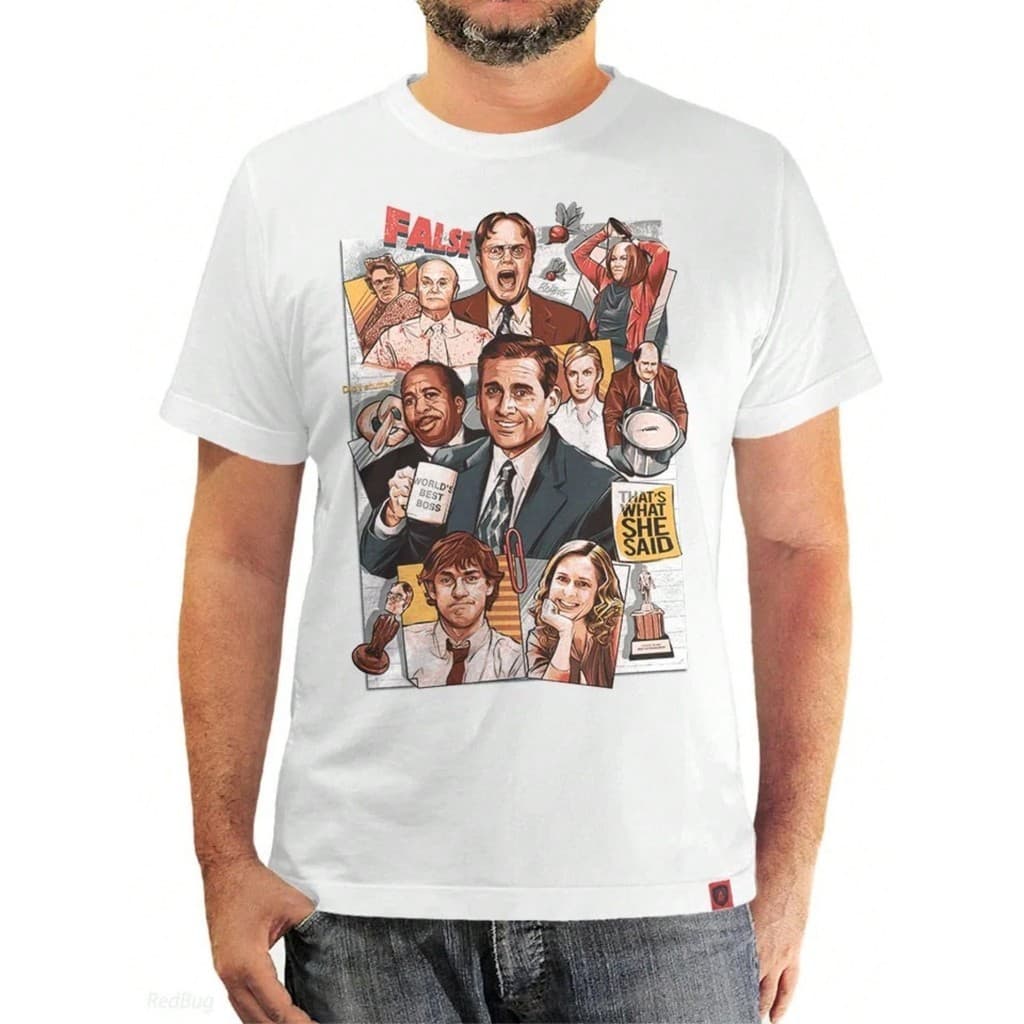 Camiseta The Office Série Filme Blusa Camisa Unissex 100% Algodão Lançamento Envio Varias Cores!!