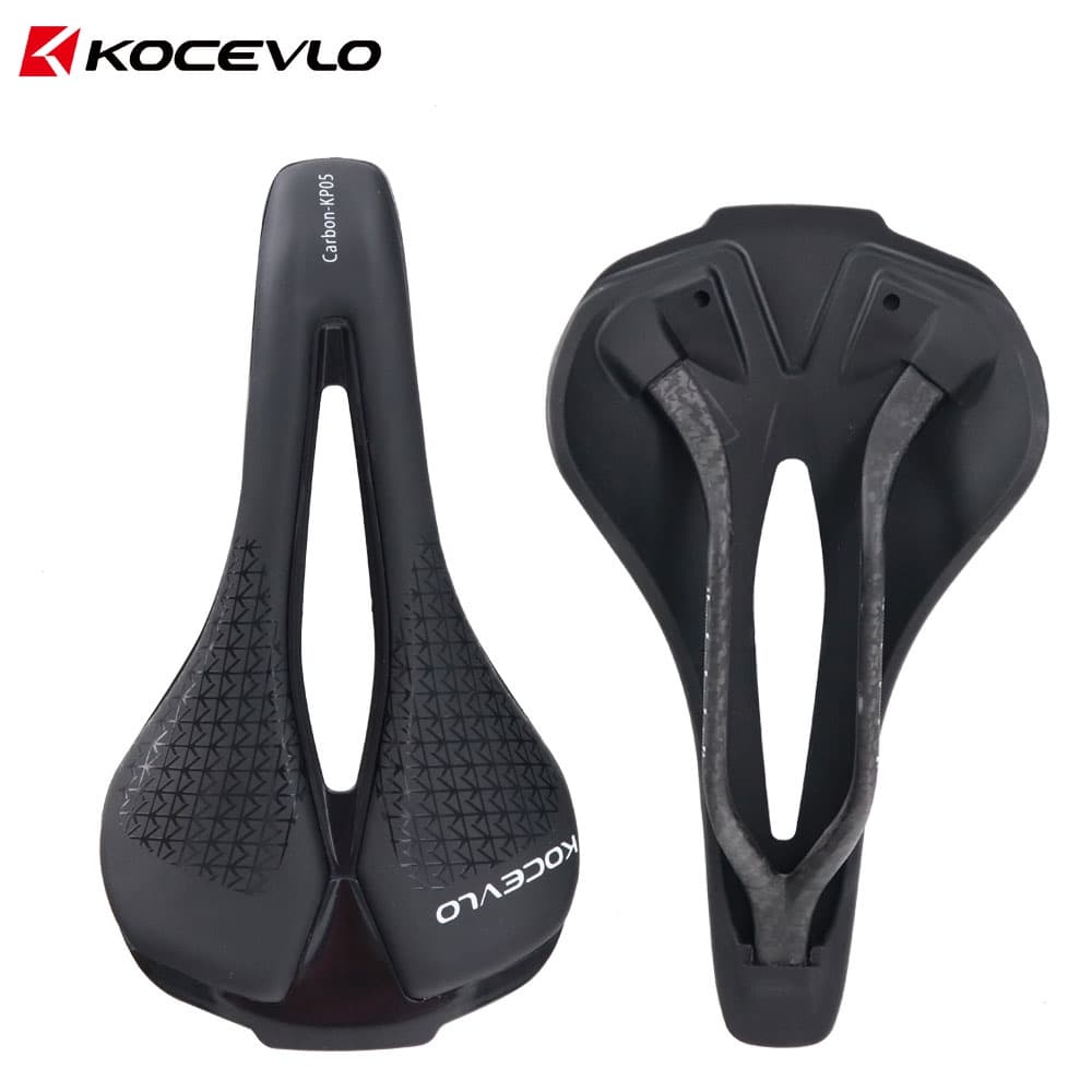KOCEVLO Sela De Bicicleta Ultralight De Fibra De Carbono MTB Assento De Estrada Pu Couro Evo