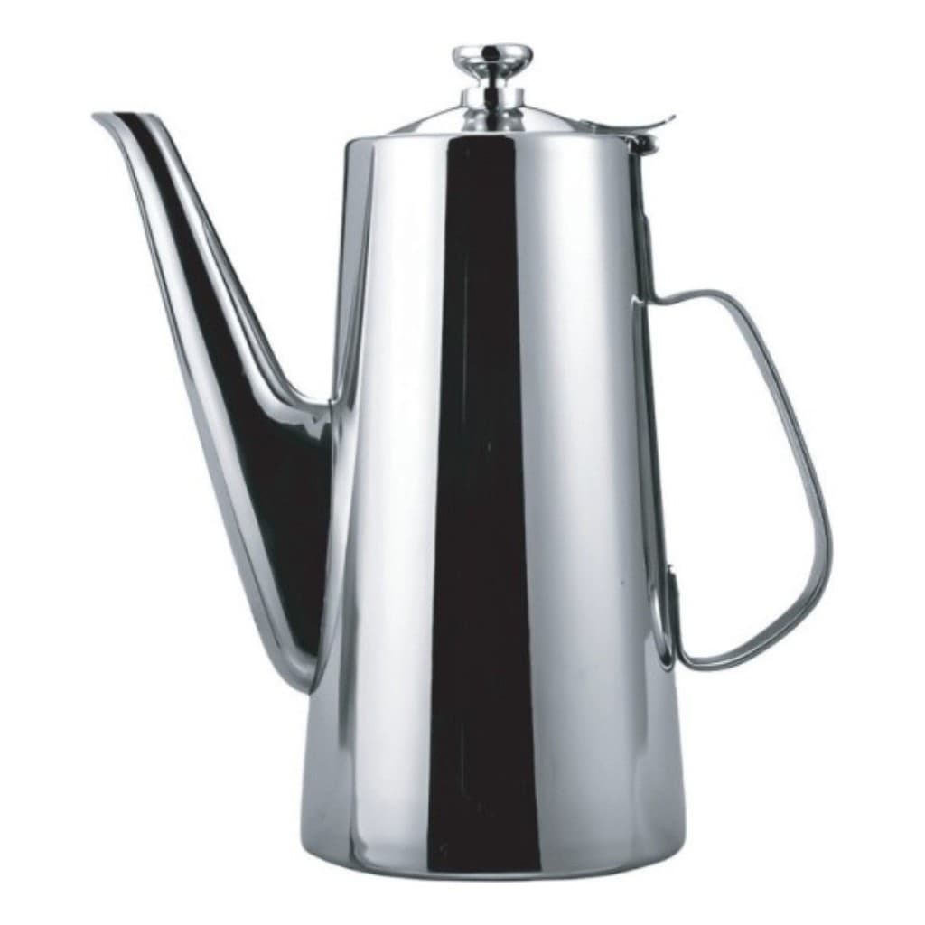 Bule 1,5 Litros Bico Longo Inox - Chaleira com Tampa Aço Inoxidável 1500ML - Café Chá Água Cozinha