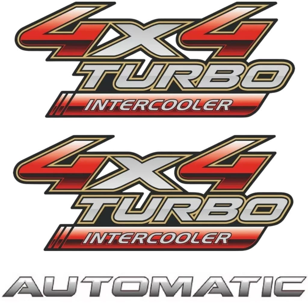 Kit Adesivo Lateral Hilux 4x4 Turbo Intercooler e Automatic 09 10 11 12 13 14 15
