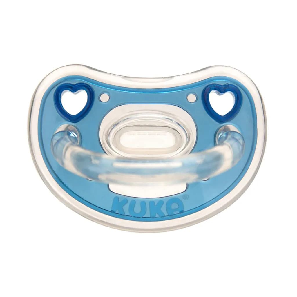 Chupeta De Silicone Elegance Azul Orto Fase 1 Kuka