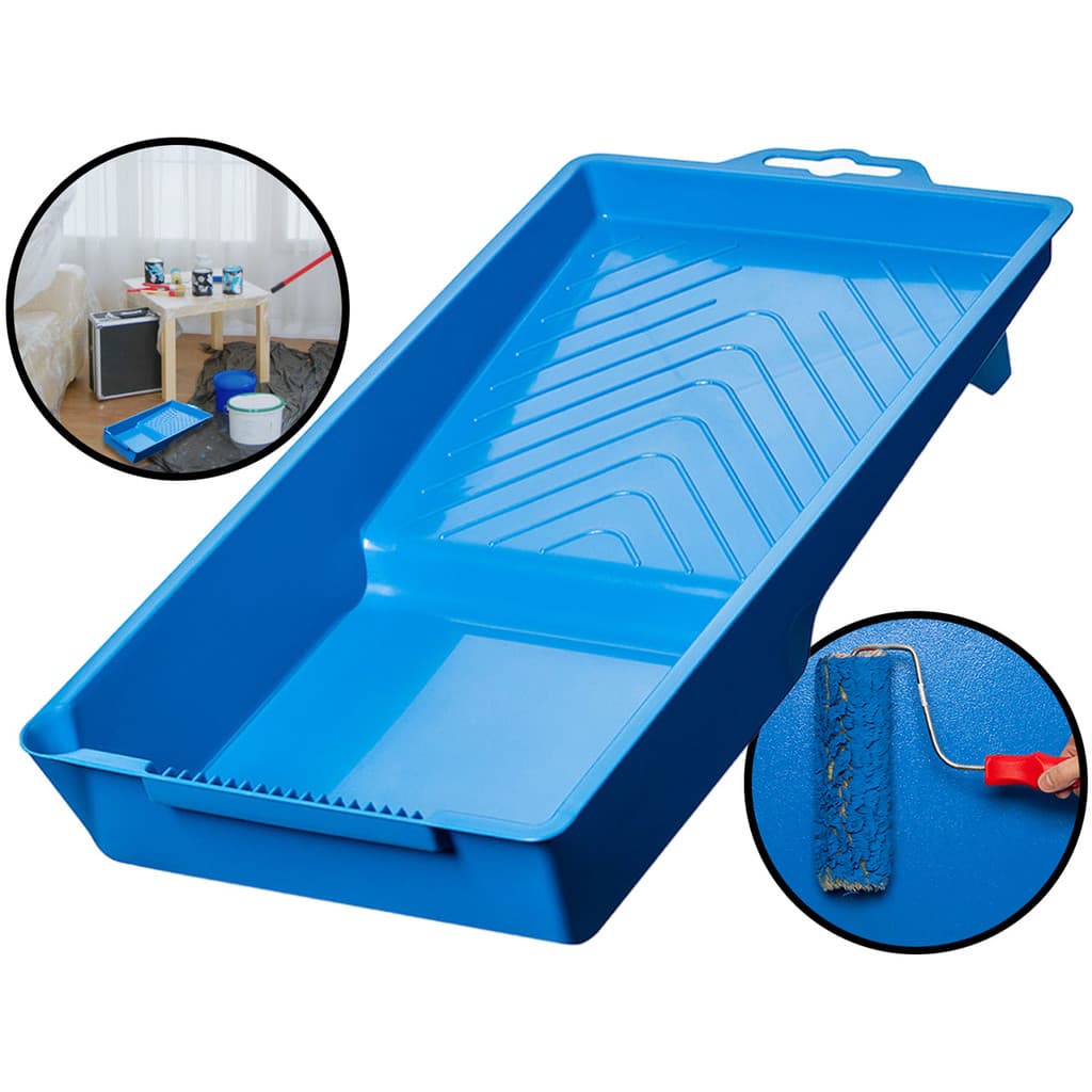 Bandeja Plástica 250ml Pintura Multiuso Para Pad Rolo Pincel Reparos Manutenção Acabamentos