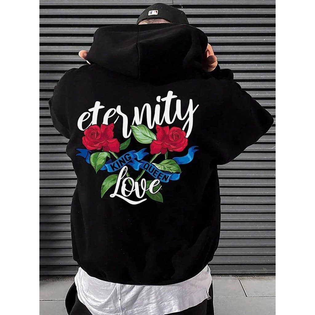 Blusa Moletom Canguru 100% Algodão Eternity Love Lançamento Envio Rápido Blusa Frio Com Capuz!!