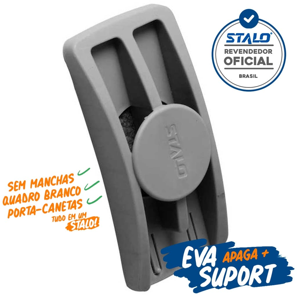 Apagador Para Quadro Branco Com Suporte Para Canetas Porta Marcador