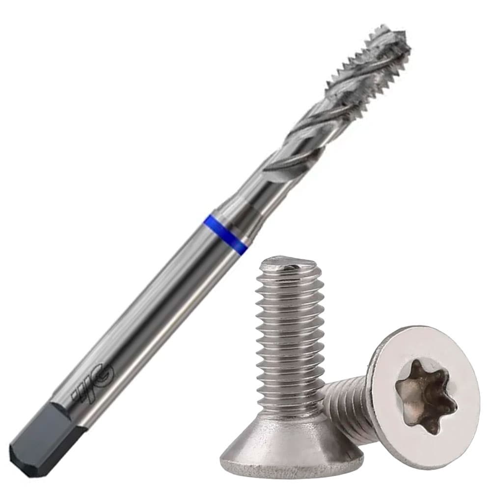 Kit Macho Máquina HSS-E - M3,5 x 0,6 - STF DIN 371 - 6H + Parafuso Torx M 3,5 x 12,0
