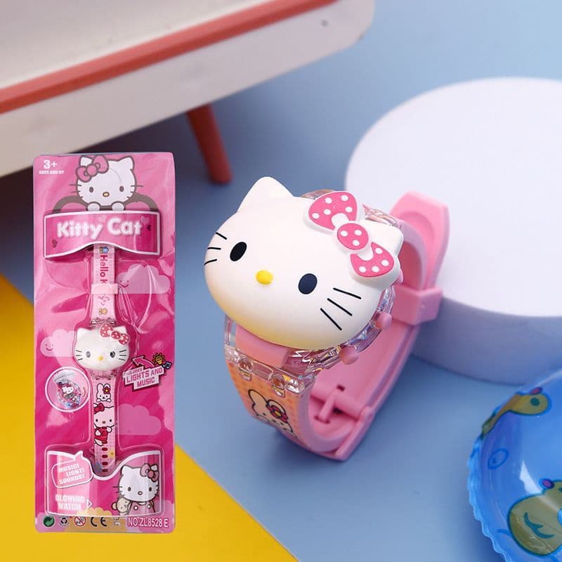 [Haroro] Relógio Eletrônico Infantil Hellokitty Pulseira Luminosa Smartwatch Inteligente