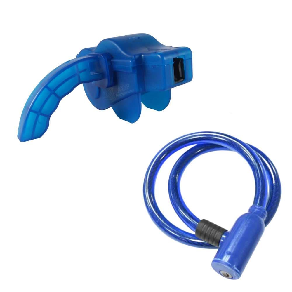 Kit Limpador Para Corrente de Bike + Cadeado 80cm Para Bike