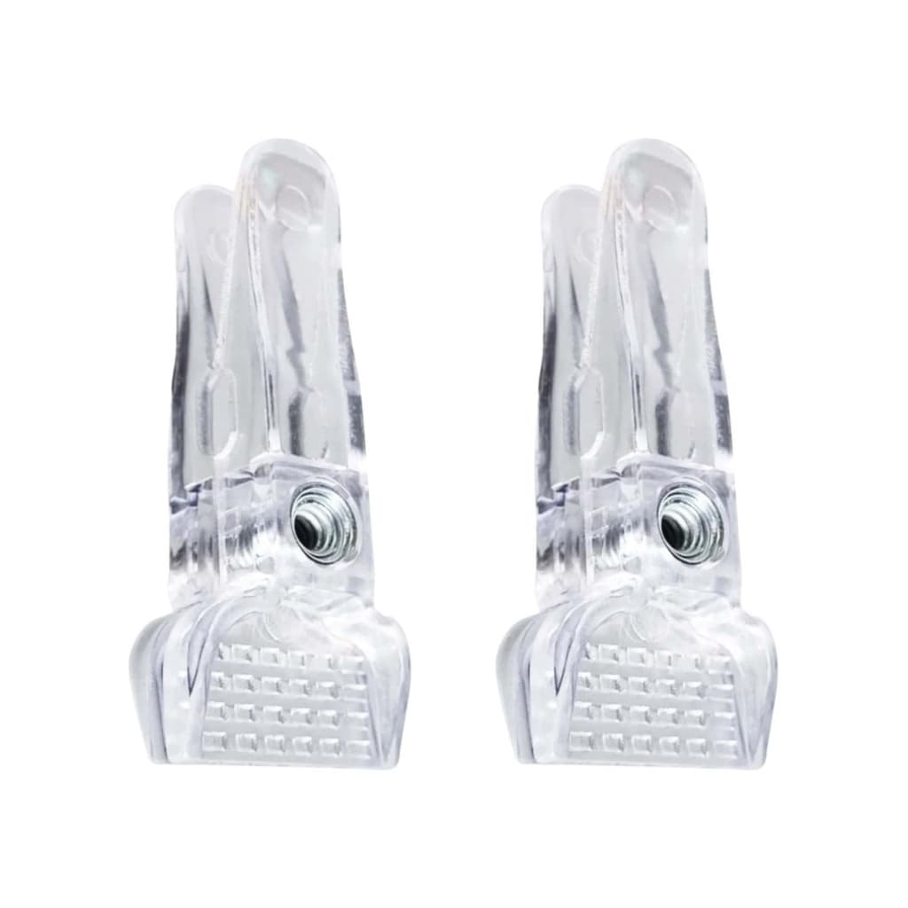 50 Presilhas Acrílico Cristal Transparente Para Cabides