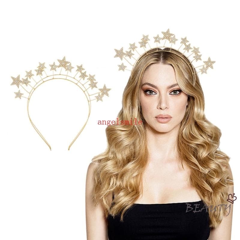 Faixa De Cabeça / Tiara De Liga Francesa Com Camada Dupla / Estrela / Coreana Para Meninas