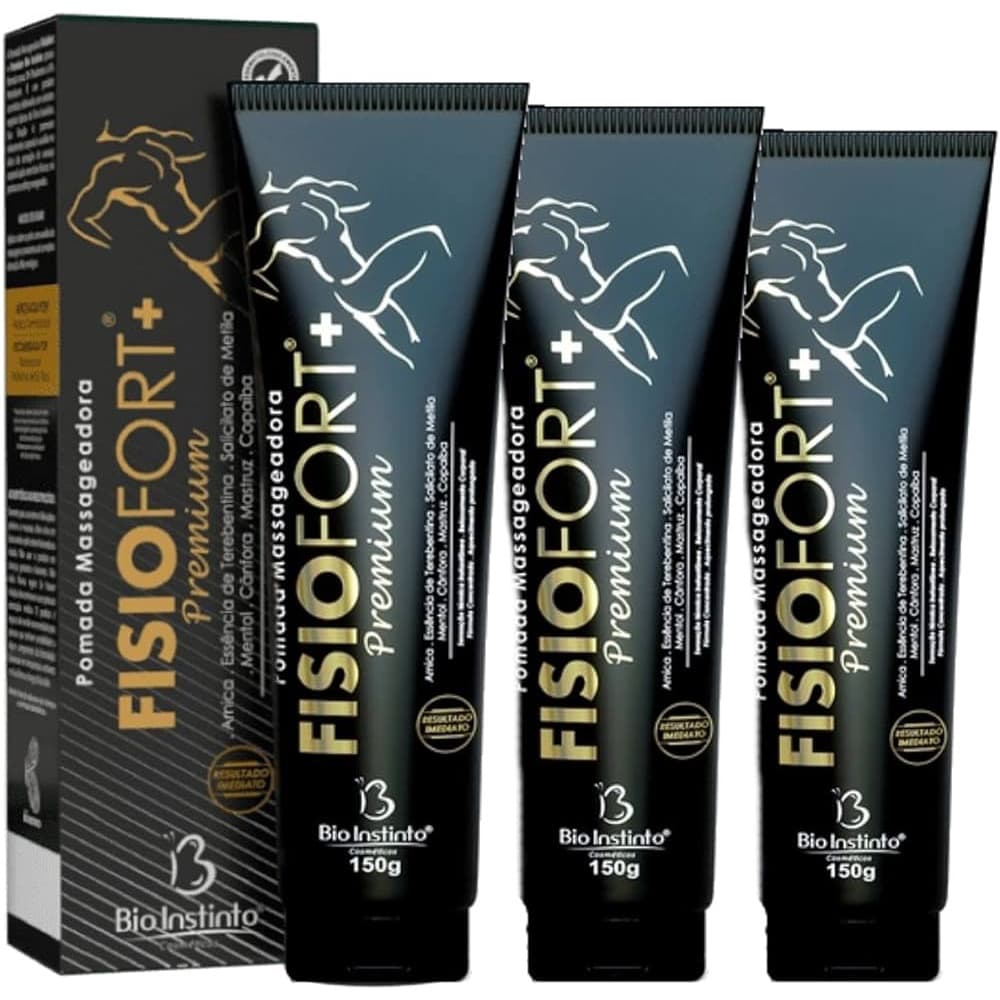 Fisiofort Premium Pomada Massageadora 150g - Bio Instinto