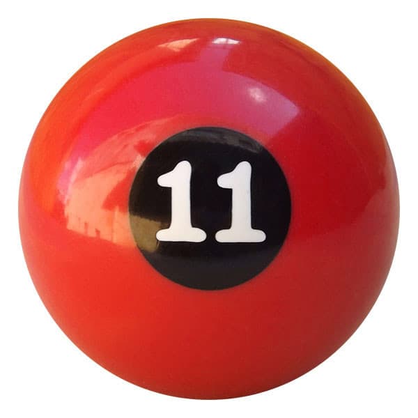 Bola de Bilhar Avulsa Numerada 50 mm Nº 11 Vermelha