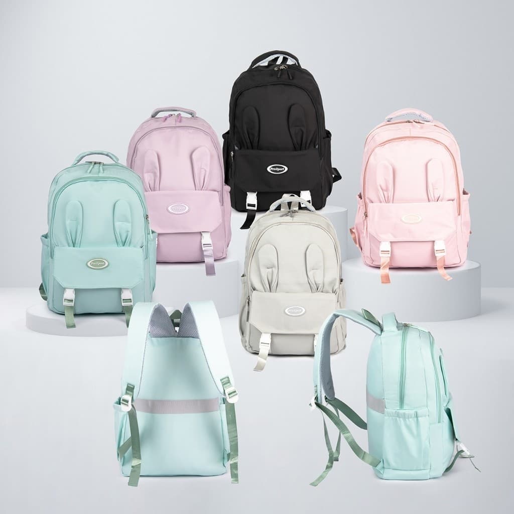 Mochila Escolar Com Estojo De Grande Capacidade Para Estudante Feminina Nylon