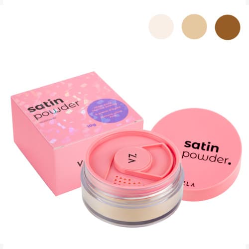 Pó Solto Satin Powder Acetinado c/ Trava Vizzela 10g