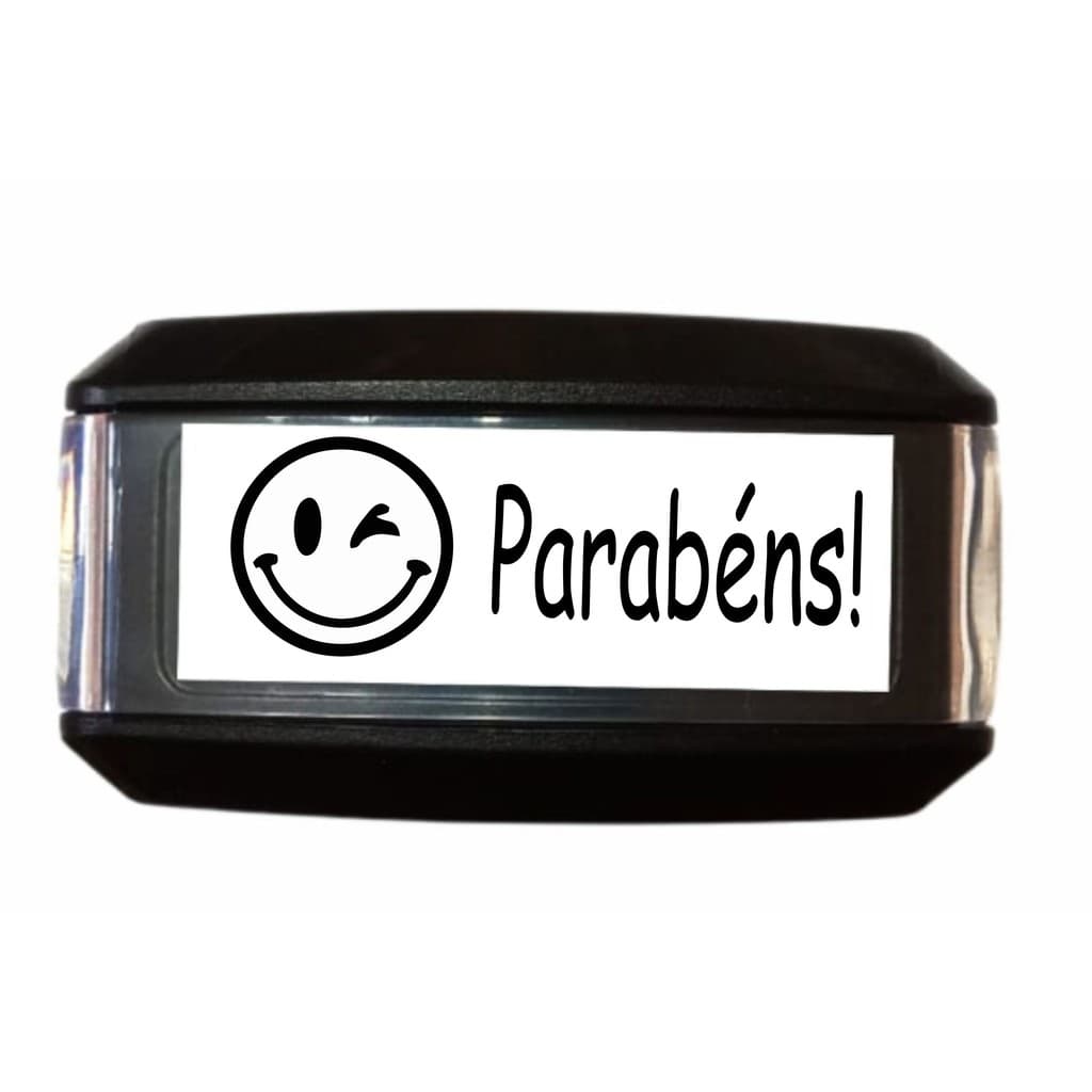 Carimbo Personalizado Automatico Autoentintado Escolar PARABÉNS para a Mamãe, Professor