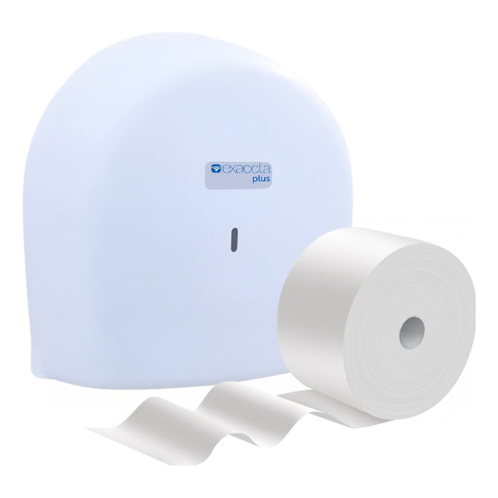Porta Papel Higiênico Rolão Banheiro + Rolo De Papel 300m