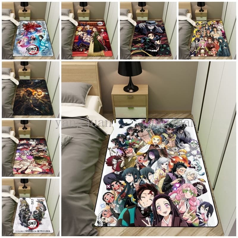 Demon Slayer Tapete Kamado Nezuko Quarto Cabeceira Sofá De Porta Do Banheiro Absorvente E Antiderrapante a56