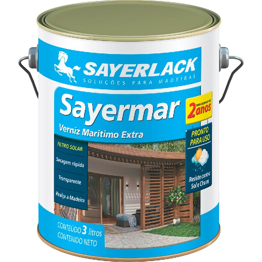 VERNIZ MARITIMO EXTRA PARA MADEIRA RENNER SAYERLACK 3LT