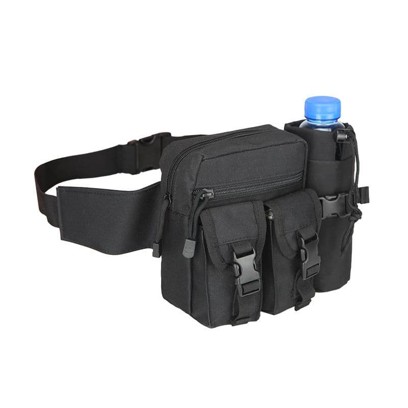 Pochete com Recipiente Para Garrafa tática Militar para Esporte e Caminhada