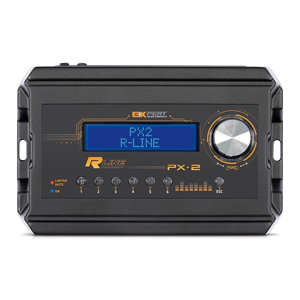 Processador Áudio Automotivo Expert PX-2 R 6 Canais Digital Crossover Equalizador Delay Phase Limiter