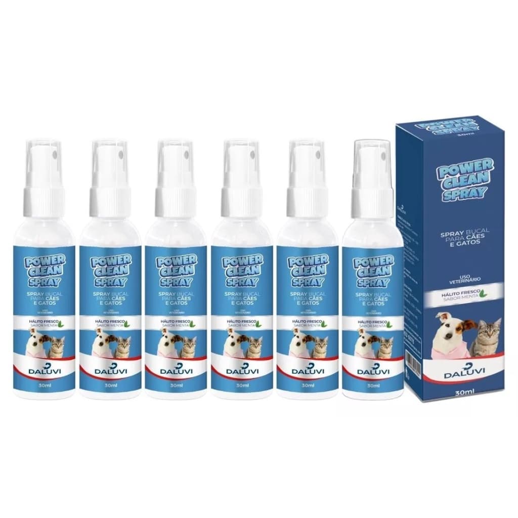 6 Power Clean Sem Bafo Spray Pets Pet Love Original Premium