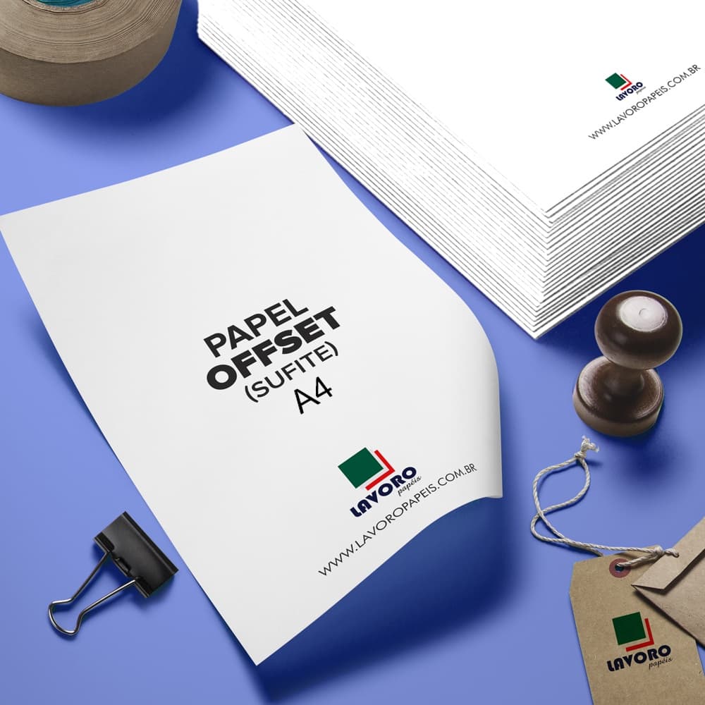 Papel Offset Sulfite 120g A4 125 Folhas