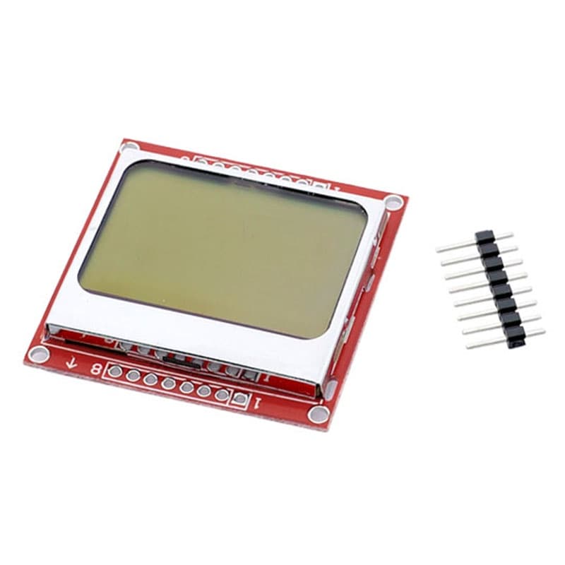 1 Pcs 84x48 84 * 48 5110 Módulo LCD Com Adaptador De Luz De Fundo Placa PCB