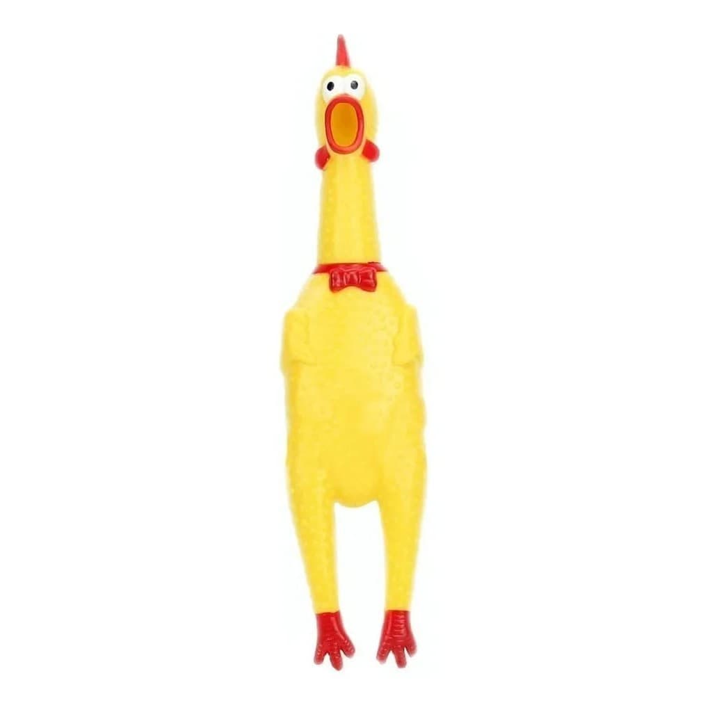 Galinha Frango Borracha Mordedor Cachorro Pet Faz Barulho / Brinquedos Cachorro