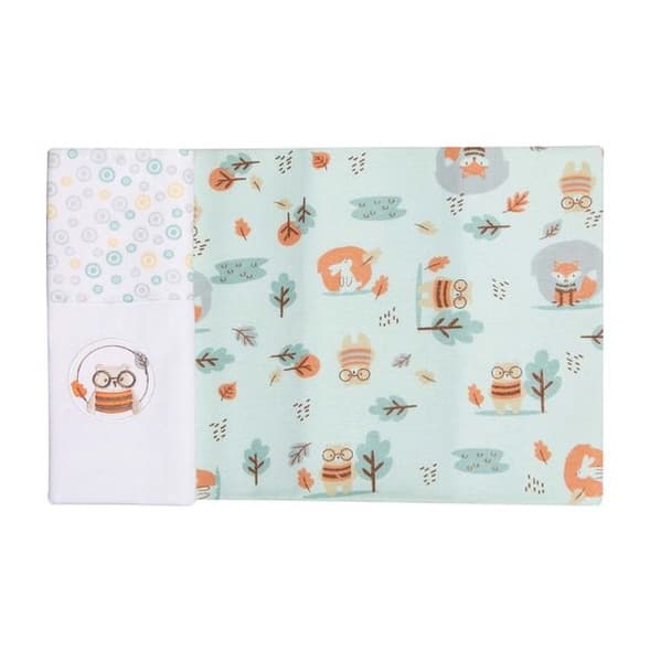 Kit Cueiro Bordados Karinho Bosque - 02 Peças - 80X80 - Verde