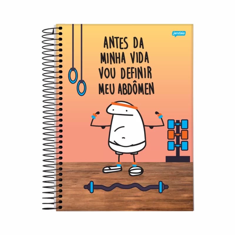 Caderno Flork Meme 10 Matérias 160 Folha