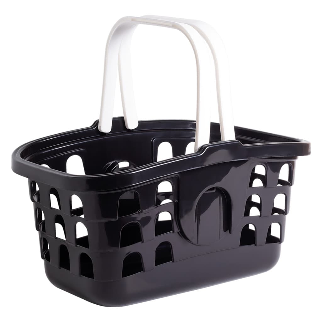 Cesta de Compras com Alça de Supermercado Preto LP House
