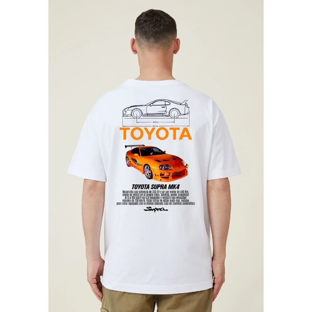 Camiseta Básica Carro Skyline R34 e Toyota Supra Paul Retro Velozes E Furiosos Brian Colecionador