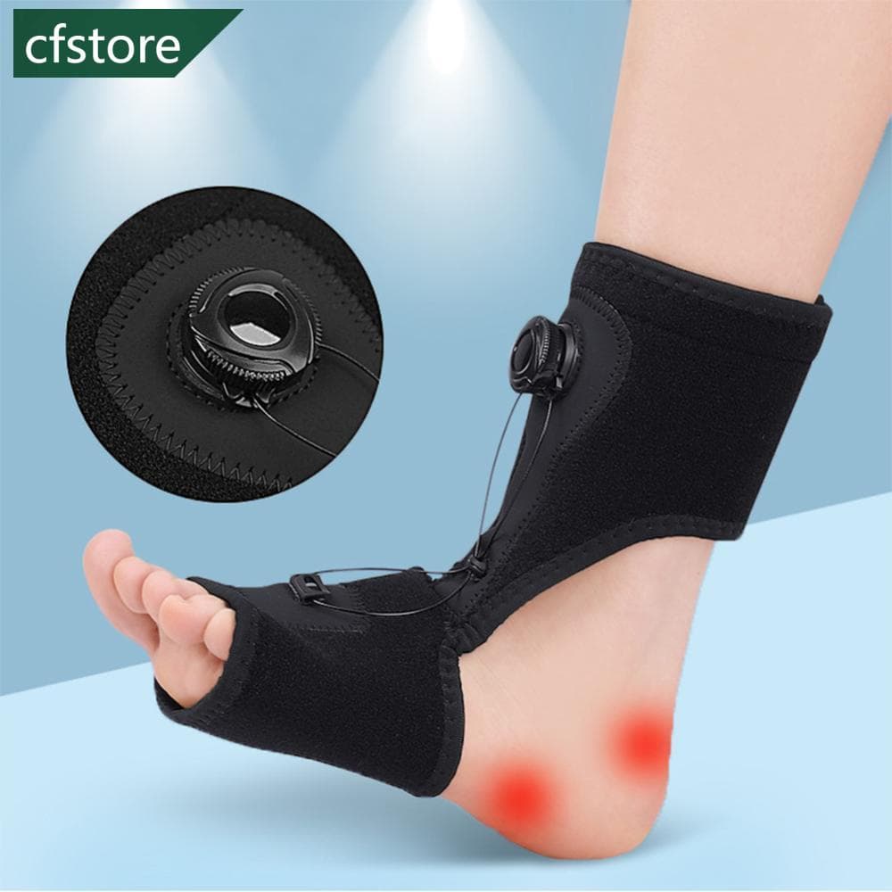 Ajuste Do Botão De Confortável Órtese De Queda Pé Plantar Fascia Fixação Apoio Tornozelo Cuidados Com Os Pés M1V2