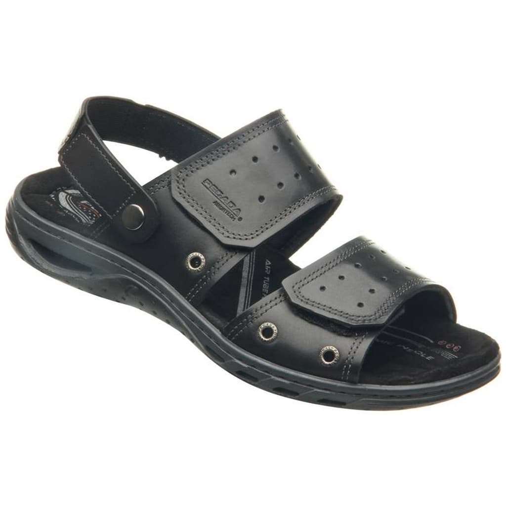 Sandalia Pegada Couro Masculino Tiras Duplas Aderente 131668