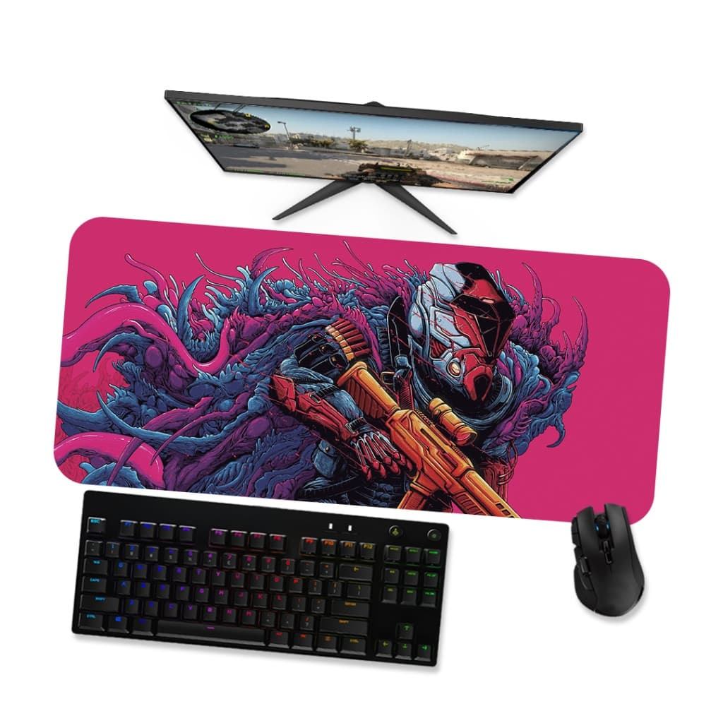 Mouse Pad Gamer Grande Csgo Hyper Beast 2 90x40 80x40 60x40 70x30 45x40
