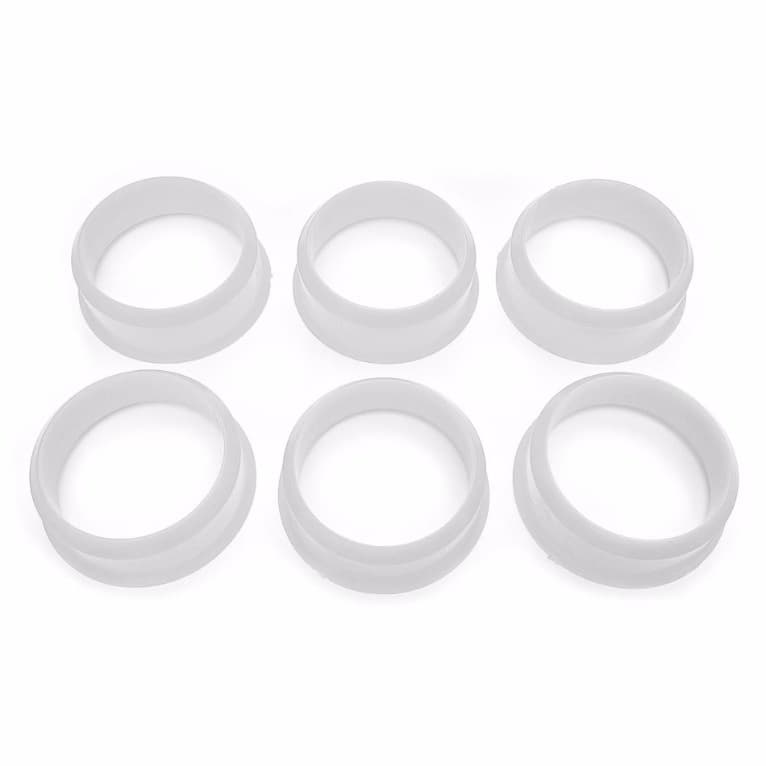 Caçapa Plástica 50 mm Mesa De Sinuca Bilhar Branca (6 Peças)