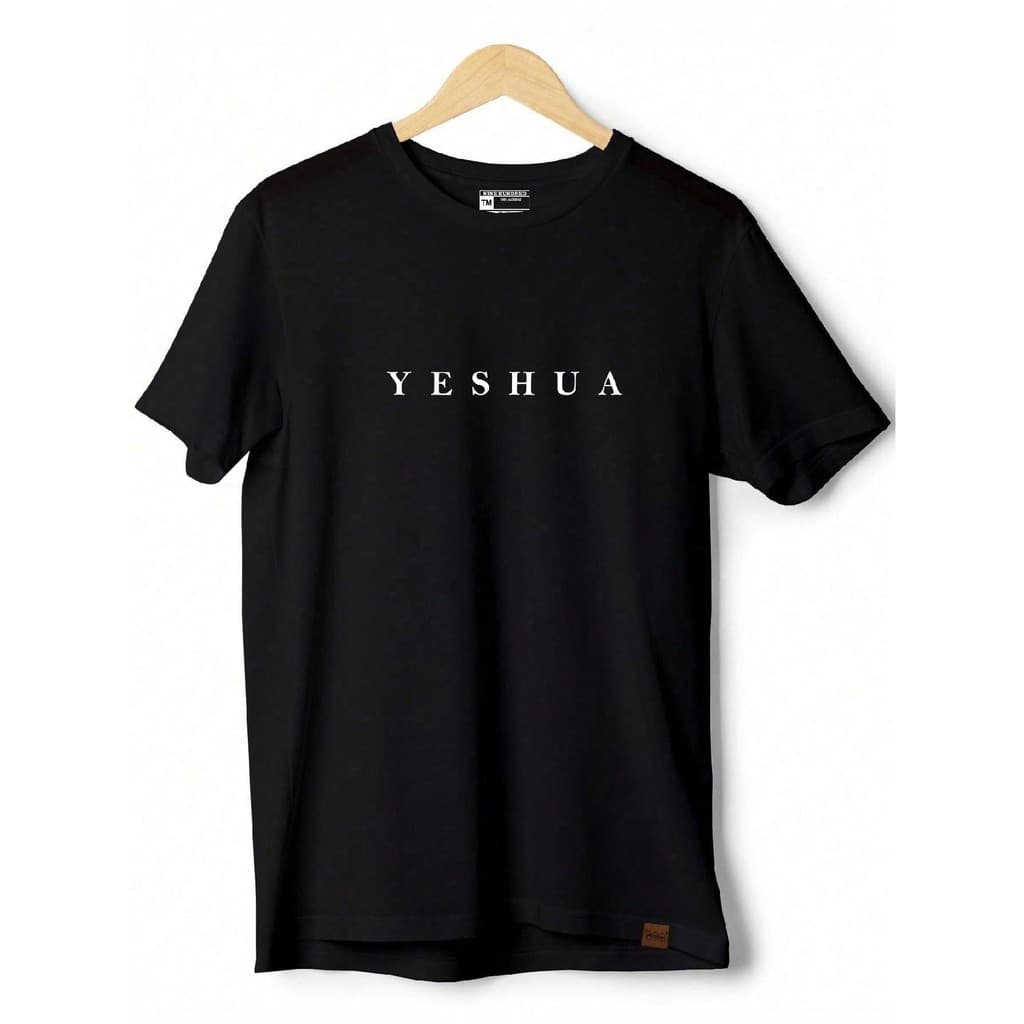 Camiseta Básica Estampada YESHUA Cristão Jesus Camisa 100% Algodão