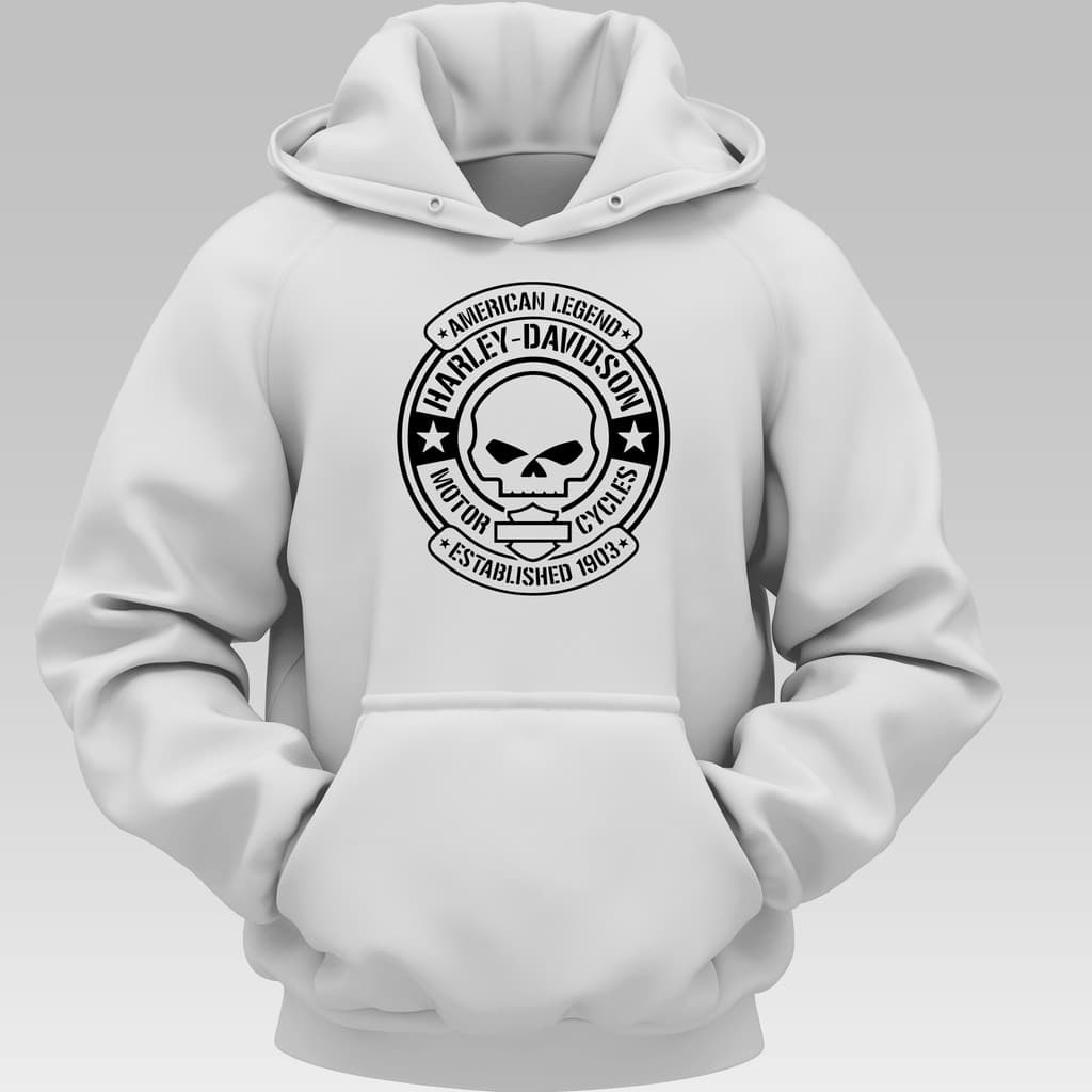 Moletom Estampado Harley Com Capuz Blusa de Frio