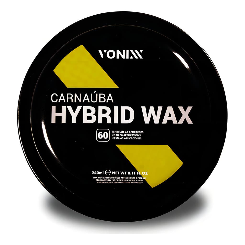 Cera De Carnauba Automotiva Protetora Hybrid Wax 240g Vonixx