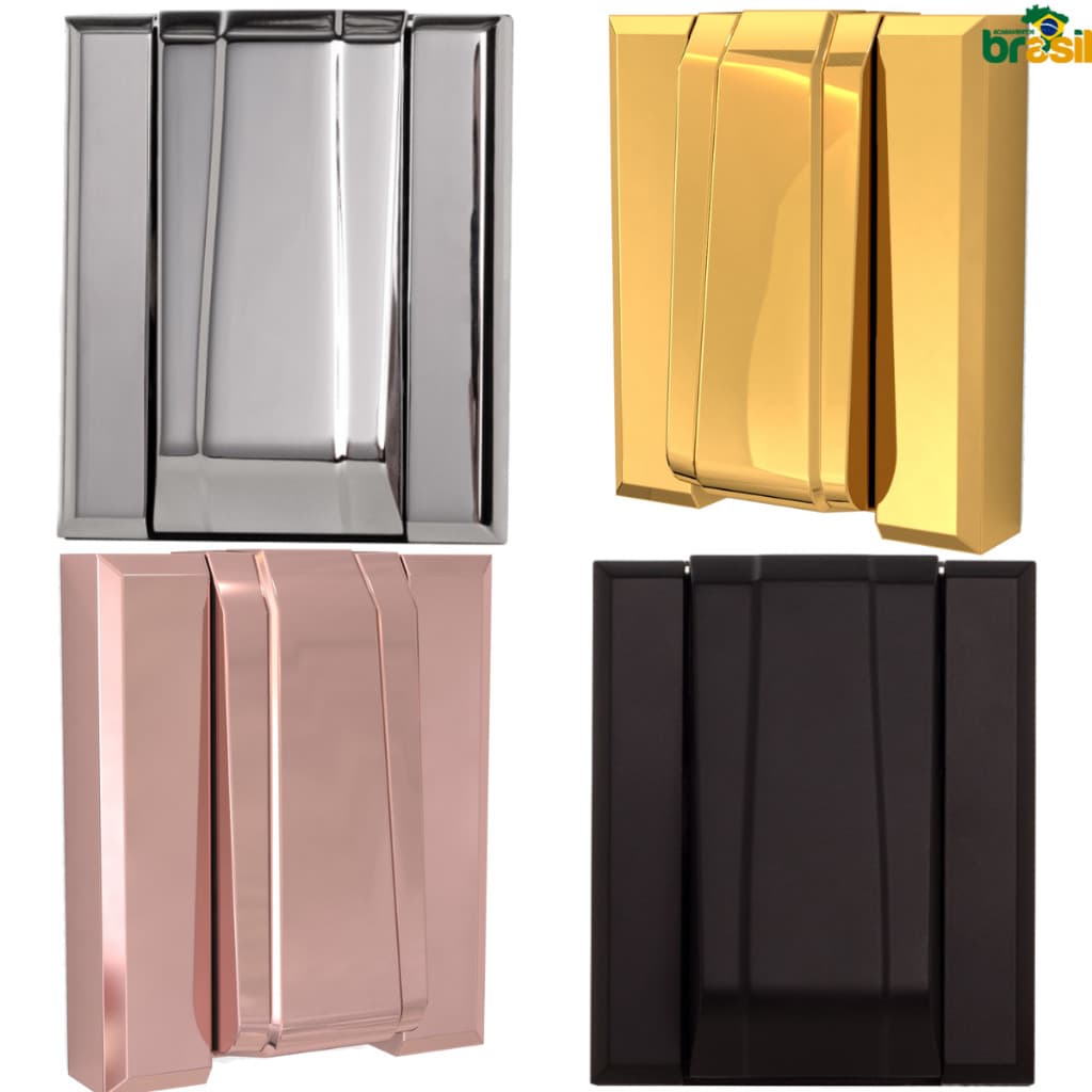 Acabamento descarga registro hydra docol similar quadrado luxo rose gold dourado ouro cromado preto
