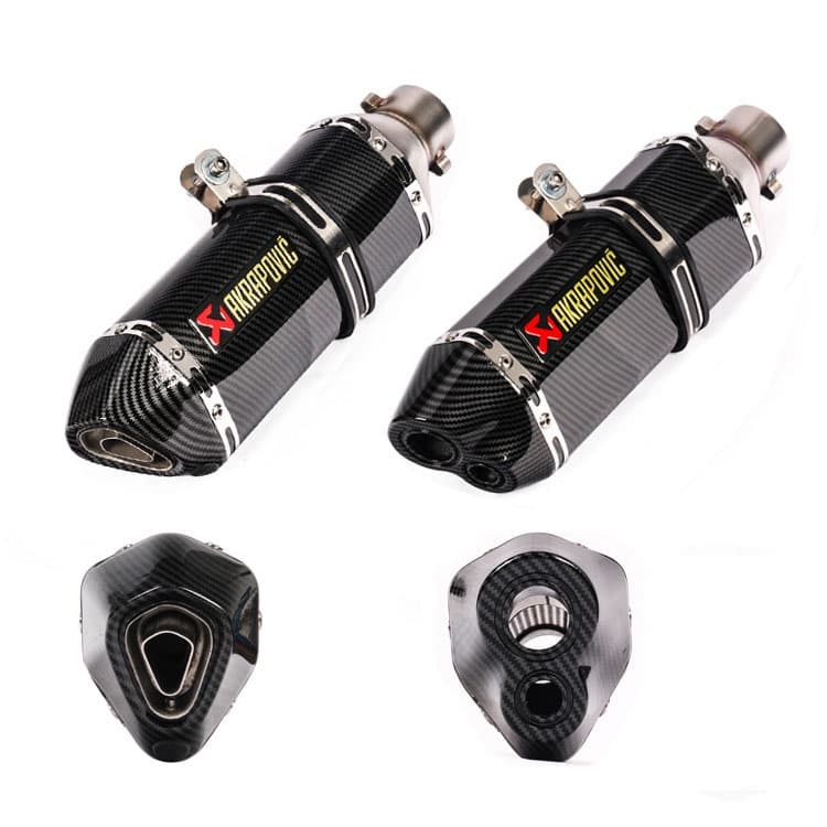 Silenciador De Escapamento Universal Para Motocicleta , 51MM , Ponta De Escape Deslizante , Tubo Traseiro