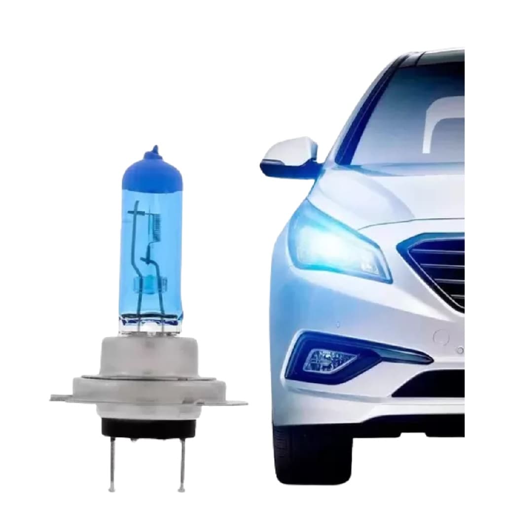 Lâmpada Super Branca H7   12v   55w  Efeito Xenon 8500k