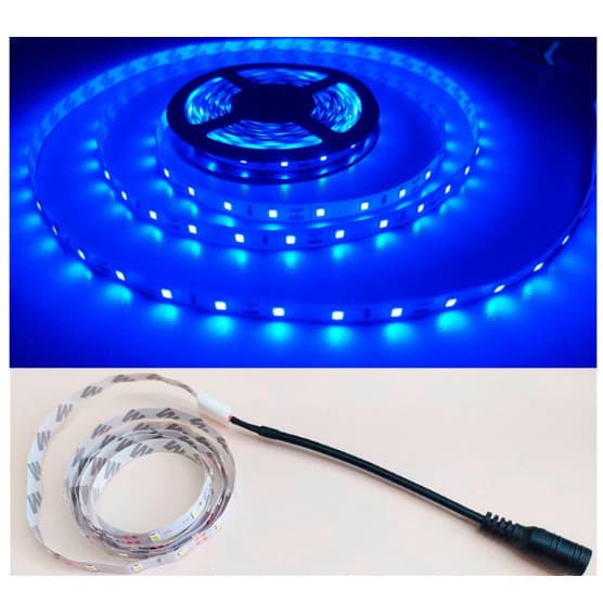 Fita De Super Led Azul 5050-60led por metro-12V Ip20 5 metro
