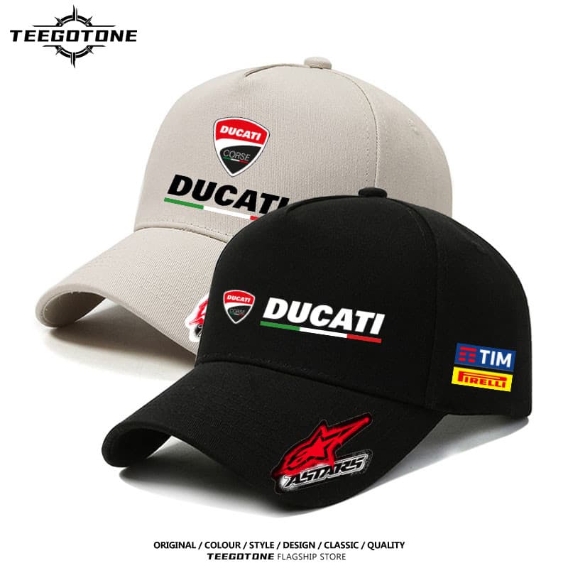 DUCATI Motocicleta Pesada Esportes Ao Ar Livre Boné Bico De Pato Meninos E Meninas hip-hop De Beisebol casual
