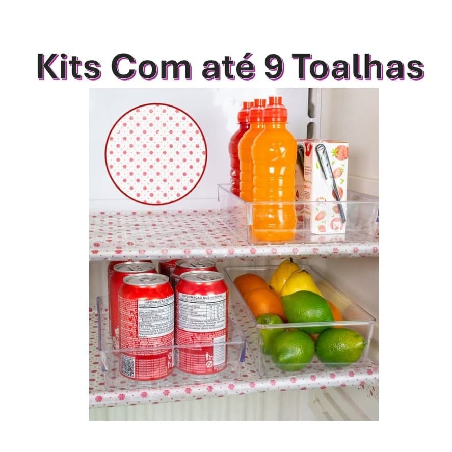 Kit Toalhas para Geladeira com Estampas Sortidas - Decoração