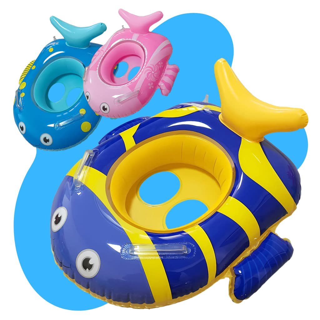 Boia Bote Inflável Com Fralda Infantil Piscina Verão