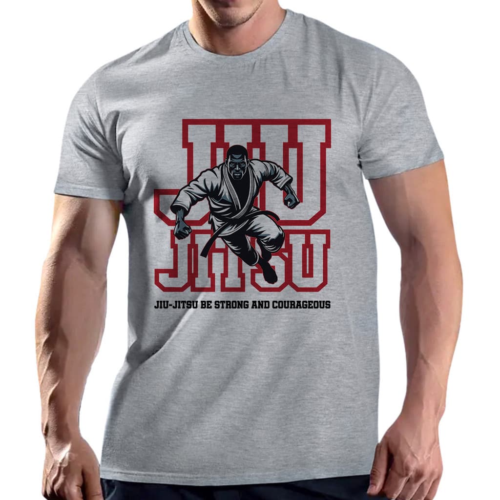 Camiseta Camisa Jiu-Jítsu Lutador Moda Masculina Blusas Roupas T-shirts