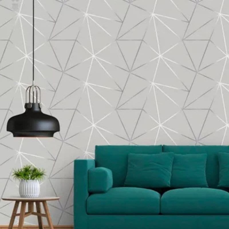 Kit 10 Metros Papel de Parede Adesivo Auto Colante Cinza Branco 3D Sala Quarto Decoração para Casa Fácil Aplicação