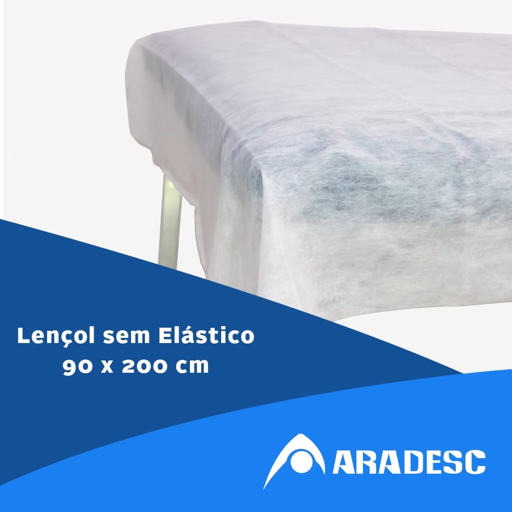 Lençol Descartável TNT Sem Elástico 2,00 mt  X  0,90 mts hospitalar e uso geral