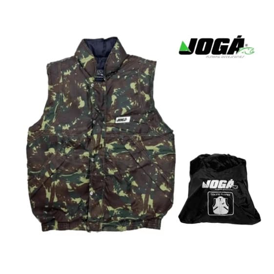 Colete Salva Vidas Pesca Fly Jogá Flotex 110kg Cor Camuflado