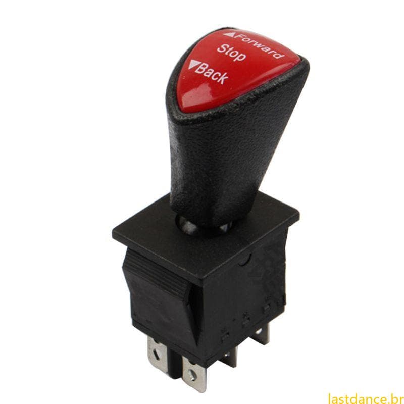 Forward-Stop-Back DPDT 6Pin Latching Slide Rocker KCD4-604-6P